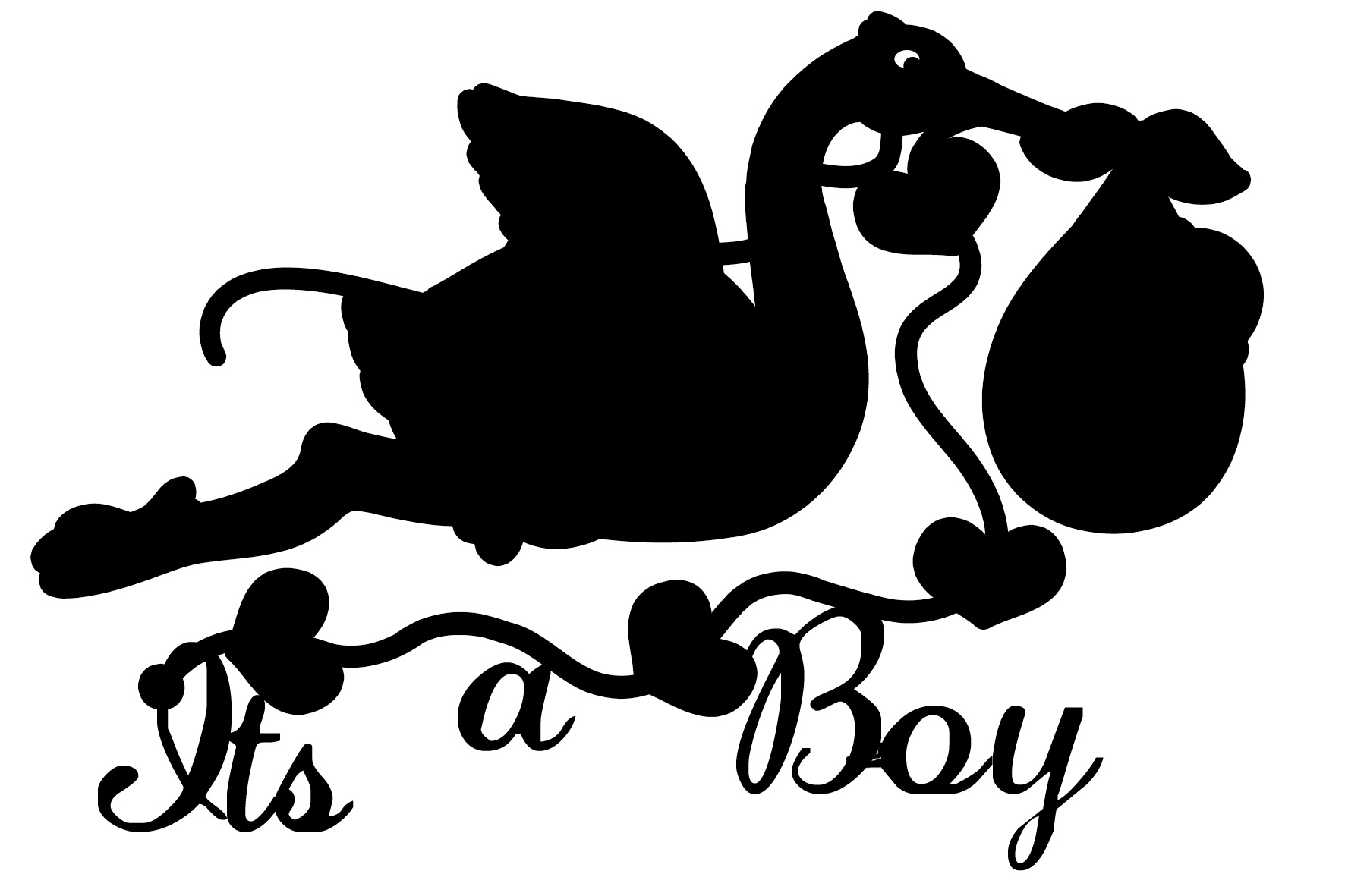 its a boy  with the stork  150 x 100 Min buy 3